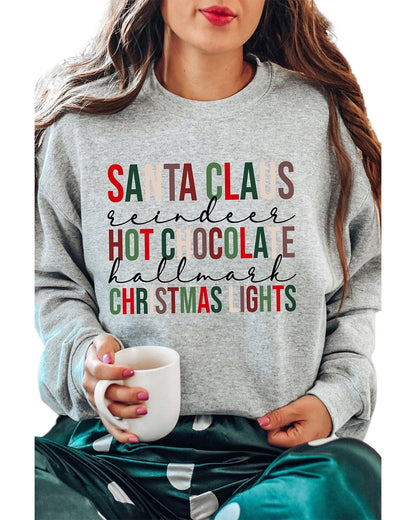 Azura Exchange Letter Graphic Print Pullover Sweatshirt - XL