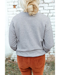 Azura Exchange Letter Graphic Print Pullover Sweatshirt - XL