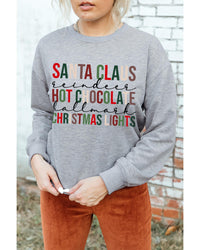 Azura Exchange Letter Graphic Print Pullover Sweatshirt - XL