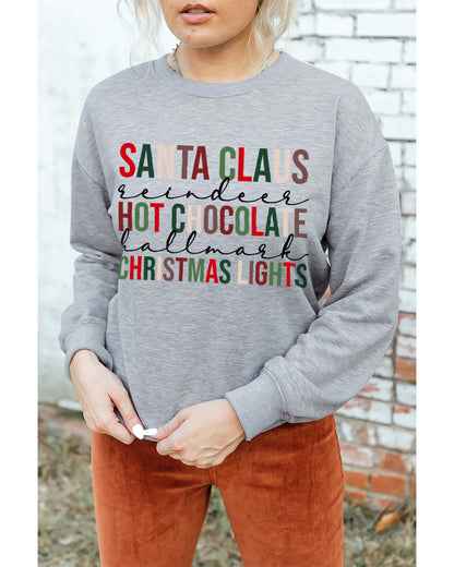 Azura Exchange Letter Graphic Print Pullover Sweatshirt - XL