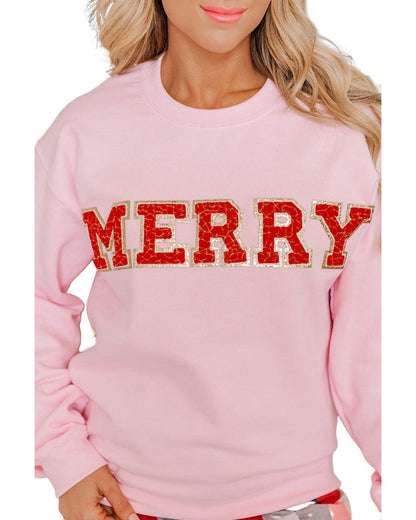 Azura Exchange MERRY Graphic Pullover Sweatshirt - L