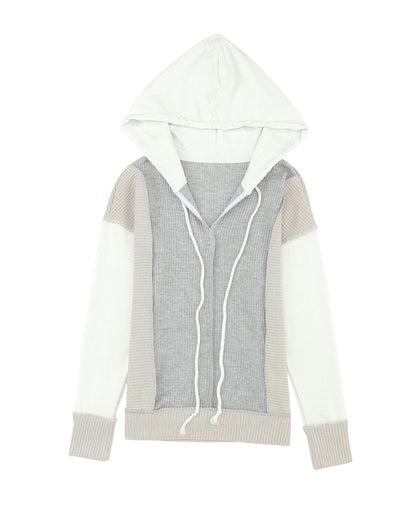 Azura Exchange Patchwork Knit Hoodie - M