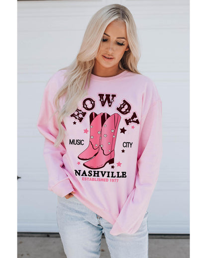 Azura Exchange NASHVILLE Vintage Western Sweatshirt - 2XL