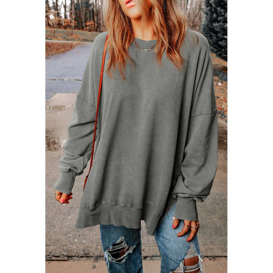 Azura Exchange Oversized Drop Shoulder Sweatshirt - M