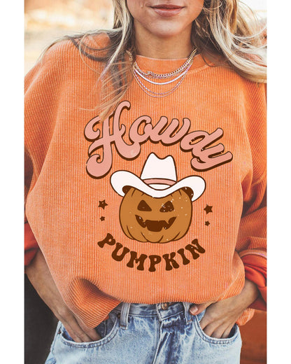 Azura Exchange Howdy Pumpkin Halloween Graphic Sweatshirt - L