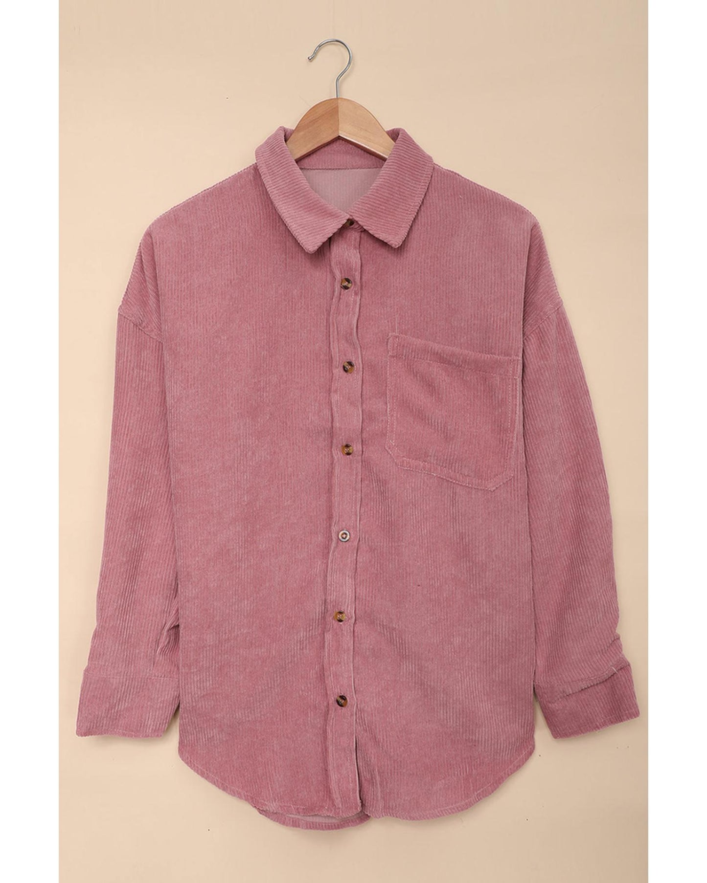 Azura Exchange Button Pocket Corduroy Shirt - 4XL