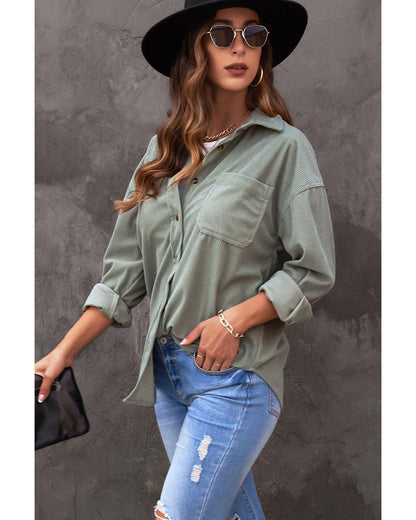 Azura Exchange Button Pocket Shirt - S