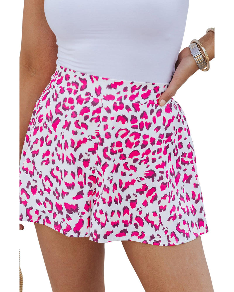 Azura Exchange Leopard Print Flutter Shorts - XL