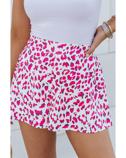 Azura Exchange Leopard Print Flutter Shorts - XL