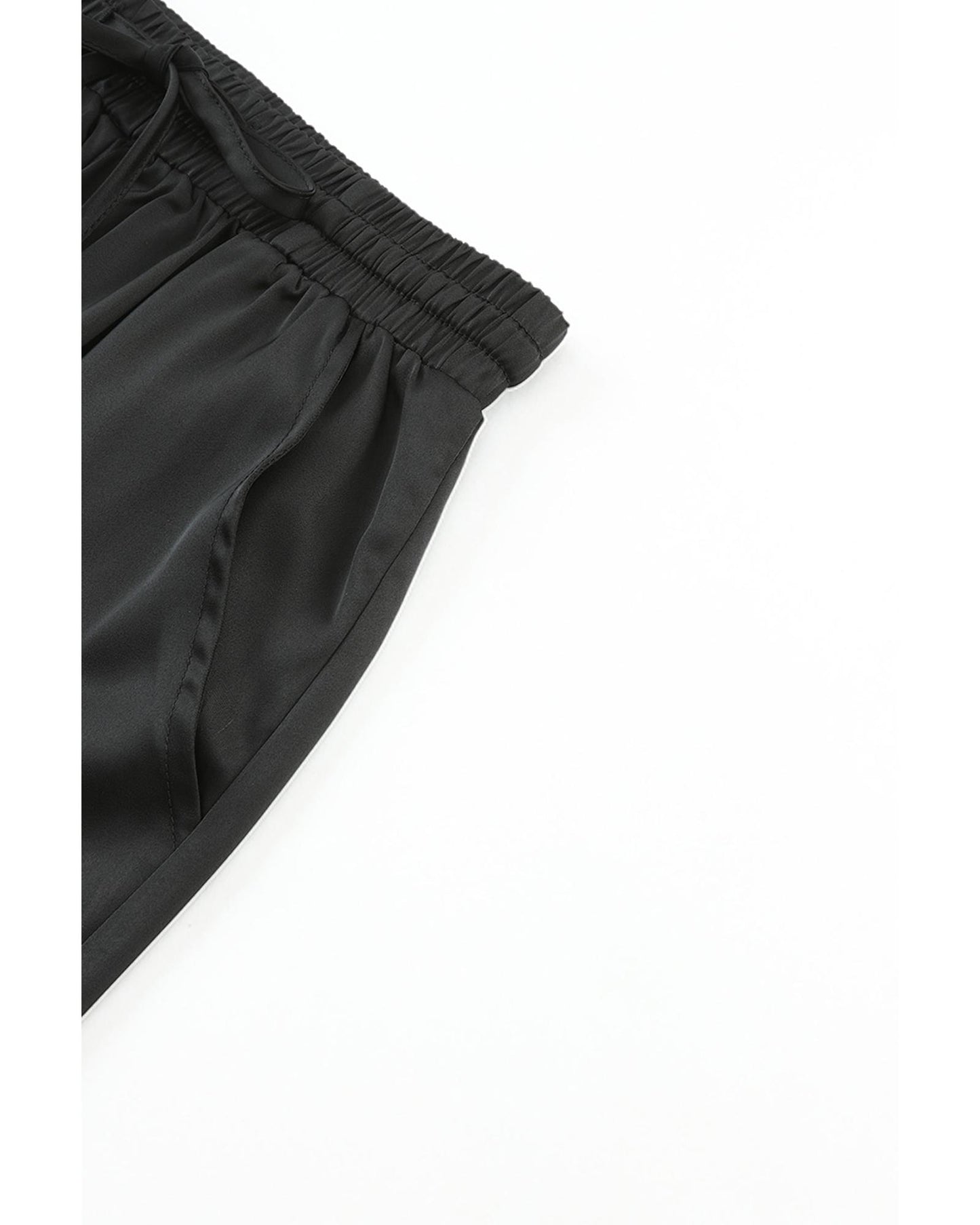 Azura Exchange Pocketed Satin Drawstring Pants - S