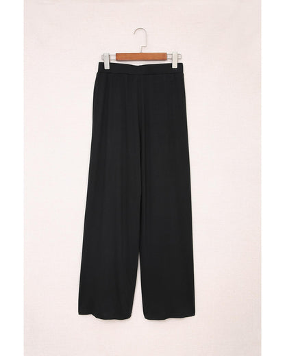 Azura Exchange Side Slit Wide Leg Pants - L