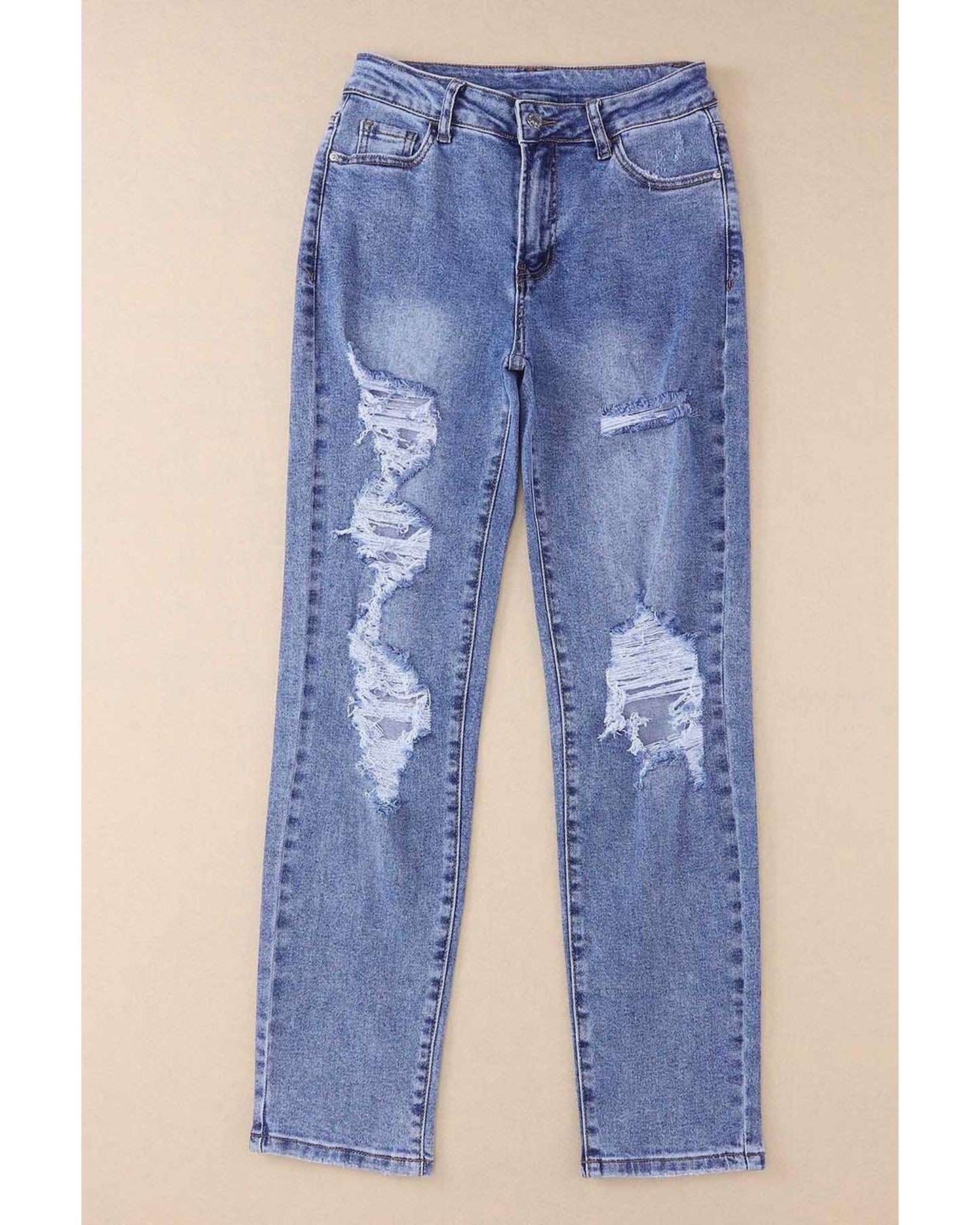 Azura Exchange Destroyed Boyfriend Jeans - 16 US