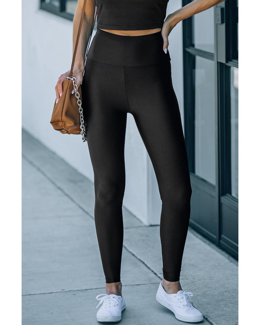 Azura Exchange High Rise Leggings with Waist Cincher - M