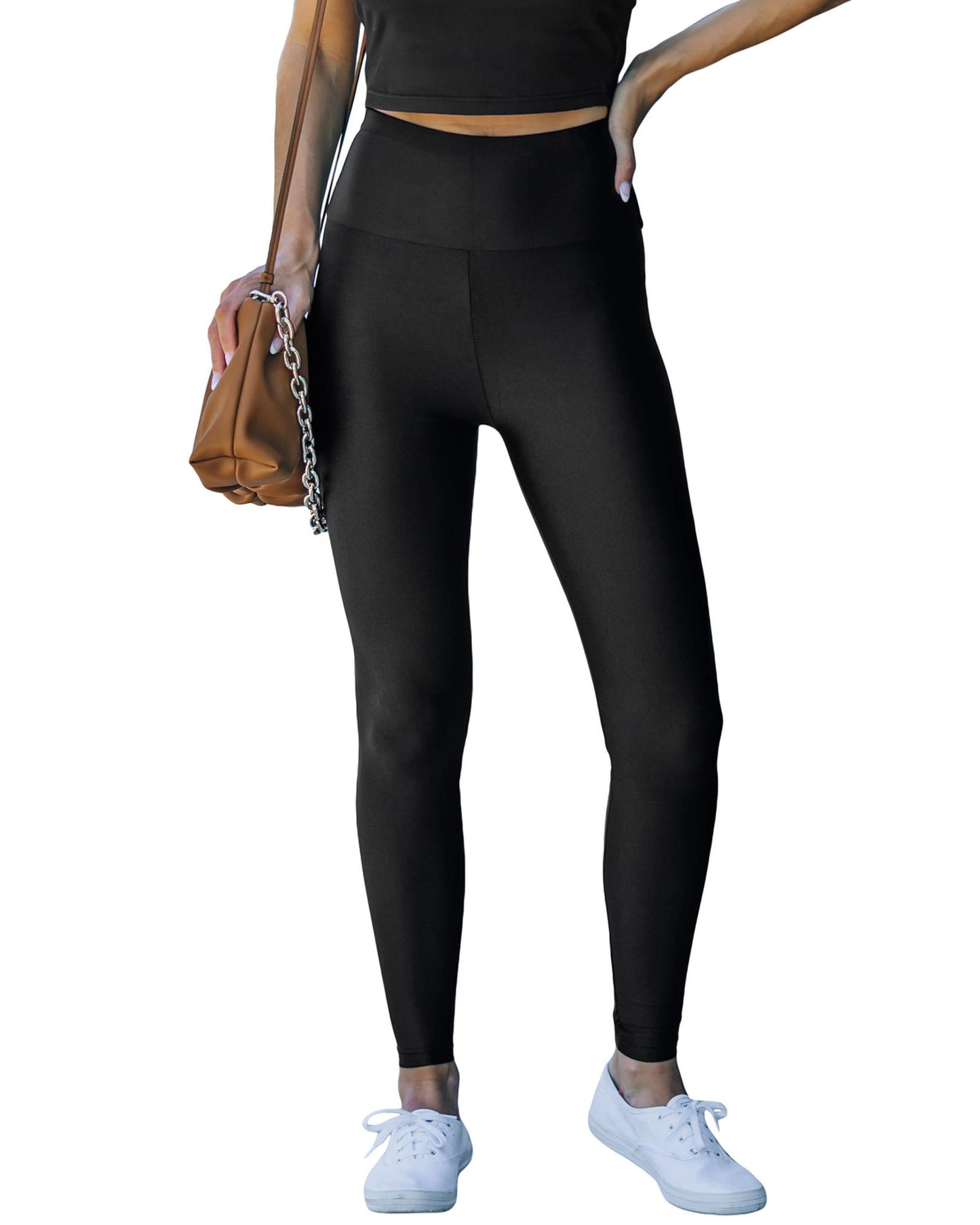 Azura Exchange High Rise Leggings with Waist Cincher - XL