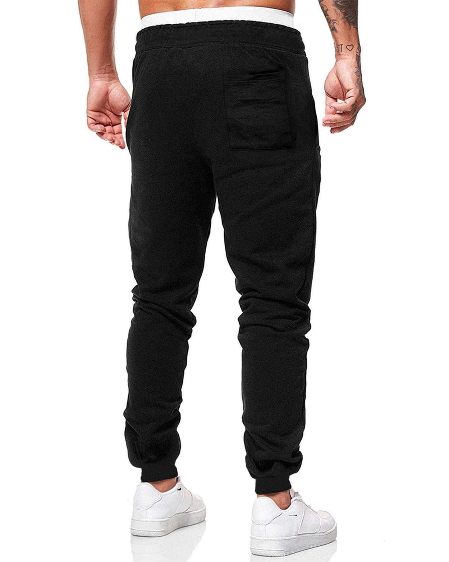 Azura Exchange Elastic Waist Drawstring Joggers for Men - L