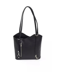 Leather Backpack Bag with Zip Closure and Multiple Compartments One Size Women