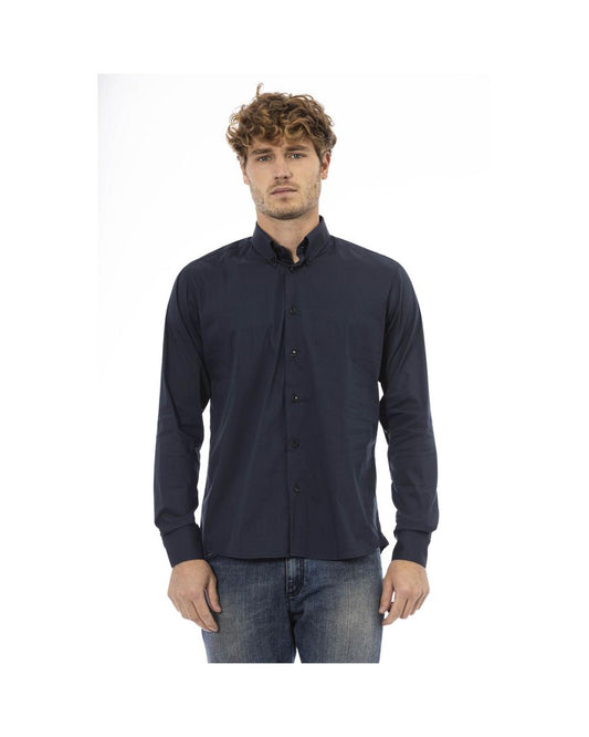 Baldinini Trend Men's Blue Cotton Shirt - L