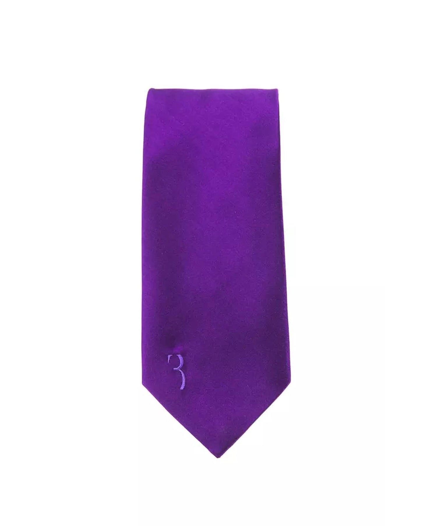 Embroidered Tie with a Width of 8 cm One Size Men