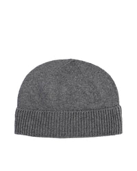 Crown of Edinburgh Cashmere Women's Cashmere Womens Classic Beanie in Grey - One Size