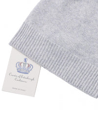 Crown of Edinburgh Cashmere Women's Luxury Cashmere Womens Beanie Hat in Grigio Perla - One Size