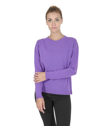 Crown of Edinburgh Cashmere Women's Premium Italian Cashmere Womens Sweater in Lavanda - 40 EU