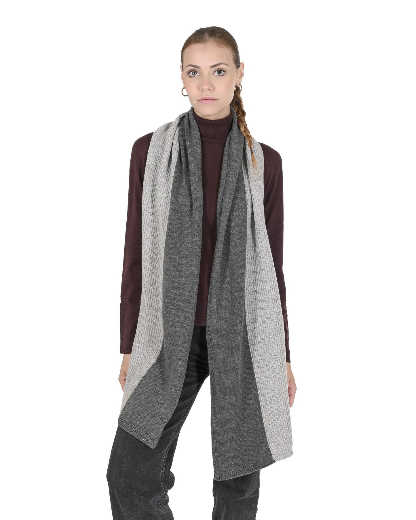 Crown of Edinburgh Cashmere Women's Elegant Cashmere Womens Scarf in Multicolor - One Size