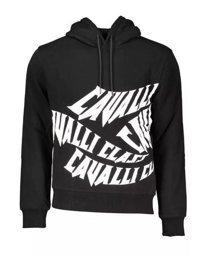 Cavalli Class Men's Black Cotton Sweater - XL