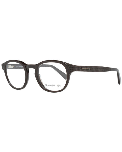 Ermenegildo Zegna Men's Brown  Optical Frames - One Size