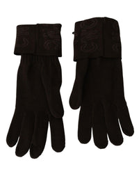 Knitted Logo Detail Gloves One Size Women