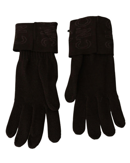 Knitted Logo Detail Gloves One Size Women