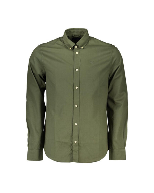 North Sails Men's Green Cotton Shirt - L