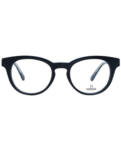 Omega Men's Black  Optical Frames - One Size