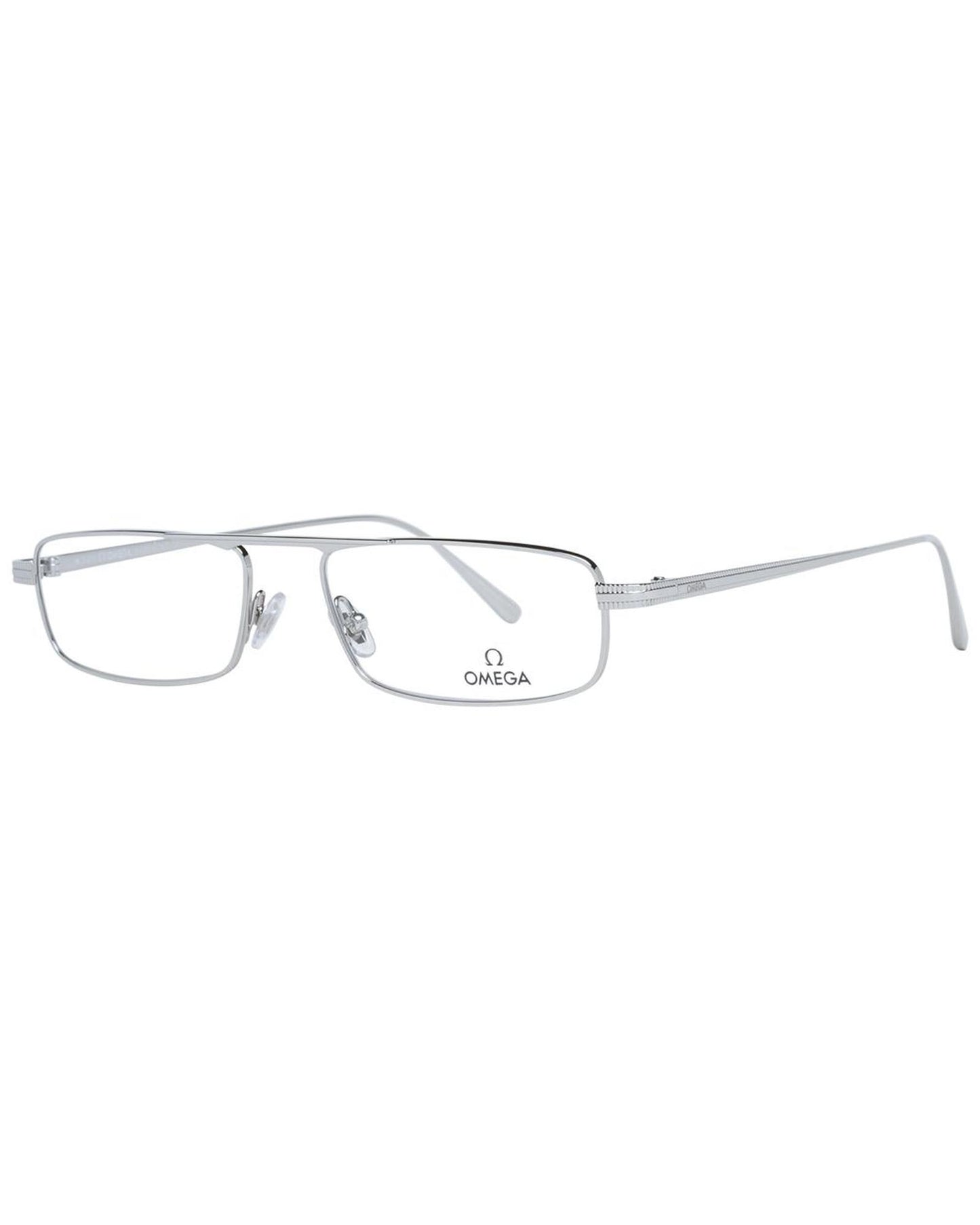 Omega Men's Silver  Optical Frames - One Size