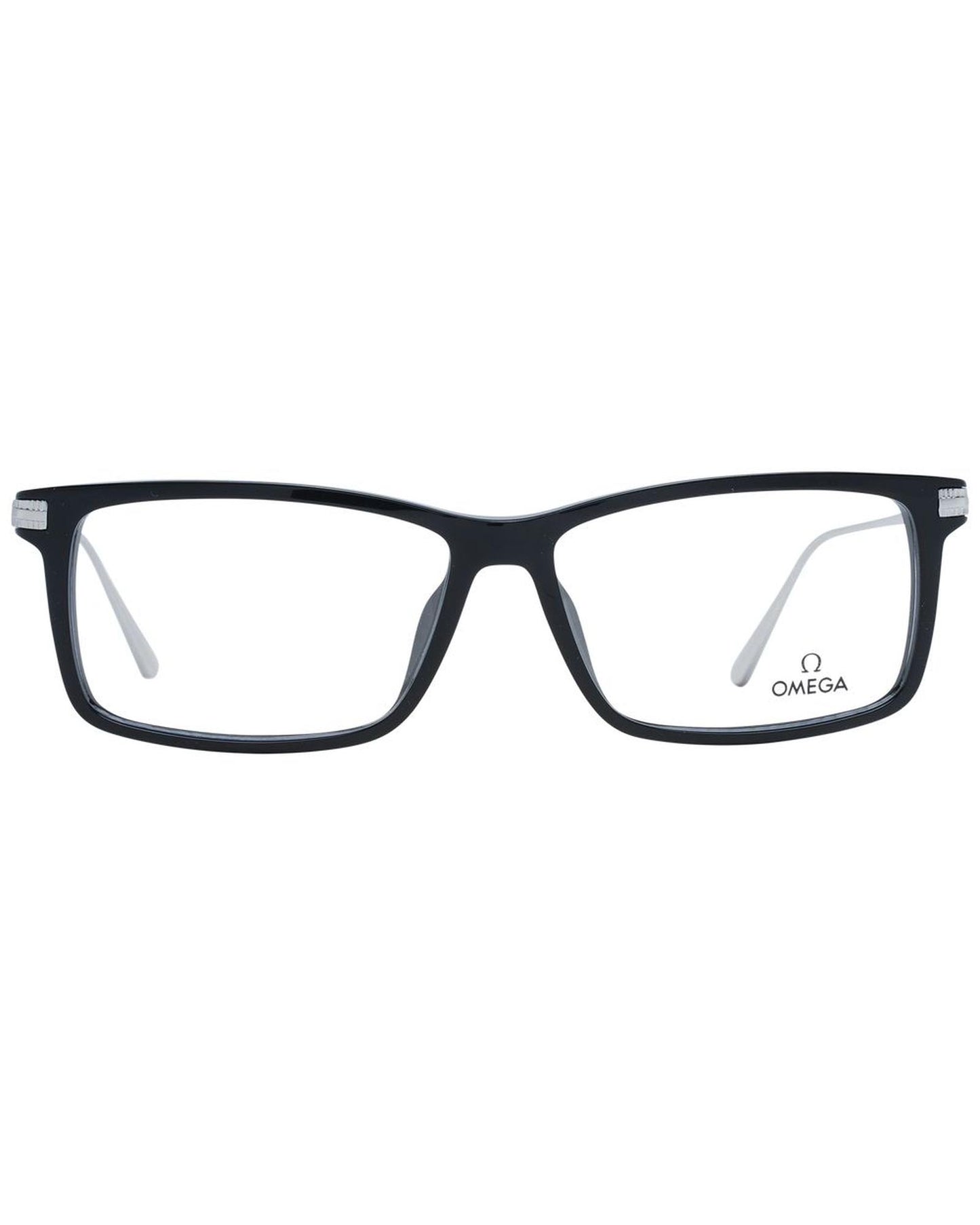 Omega Men's Black  Optical Frames - One Size