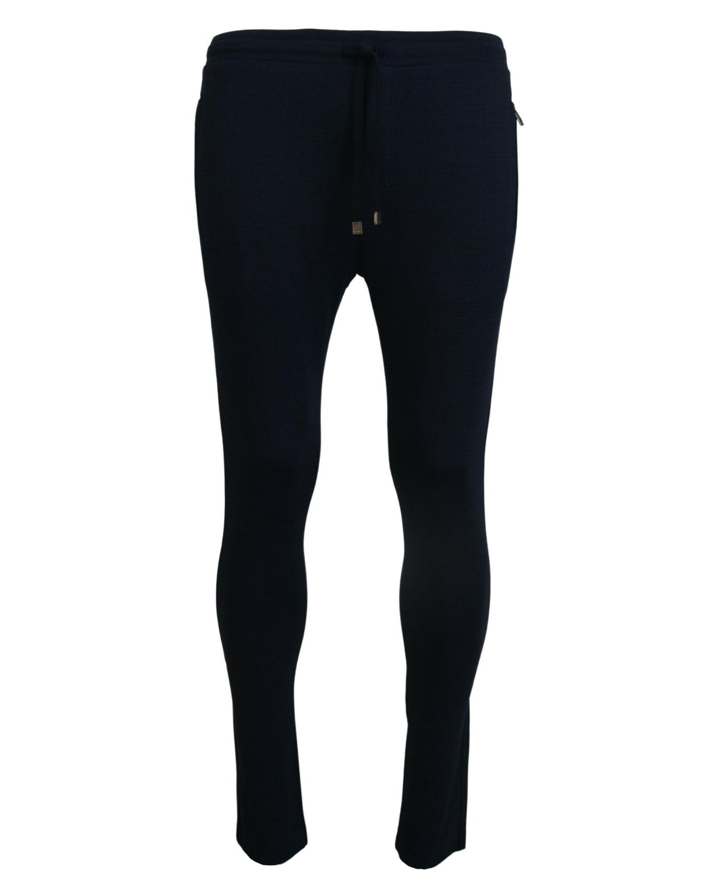 Blue Track Casual Sweatpants with Logo Details by Dolce & Gabbana 46 IT Men