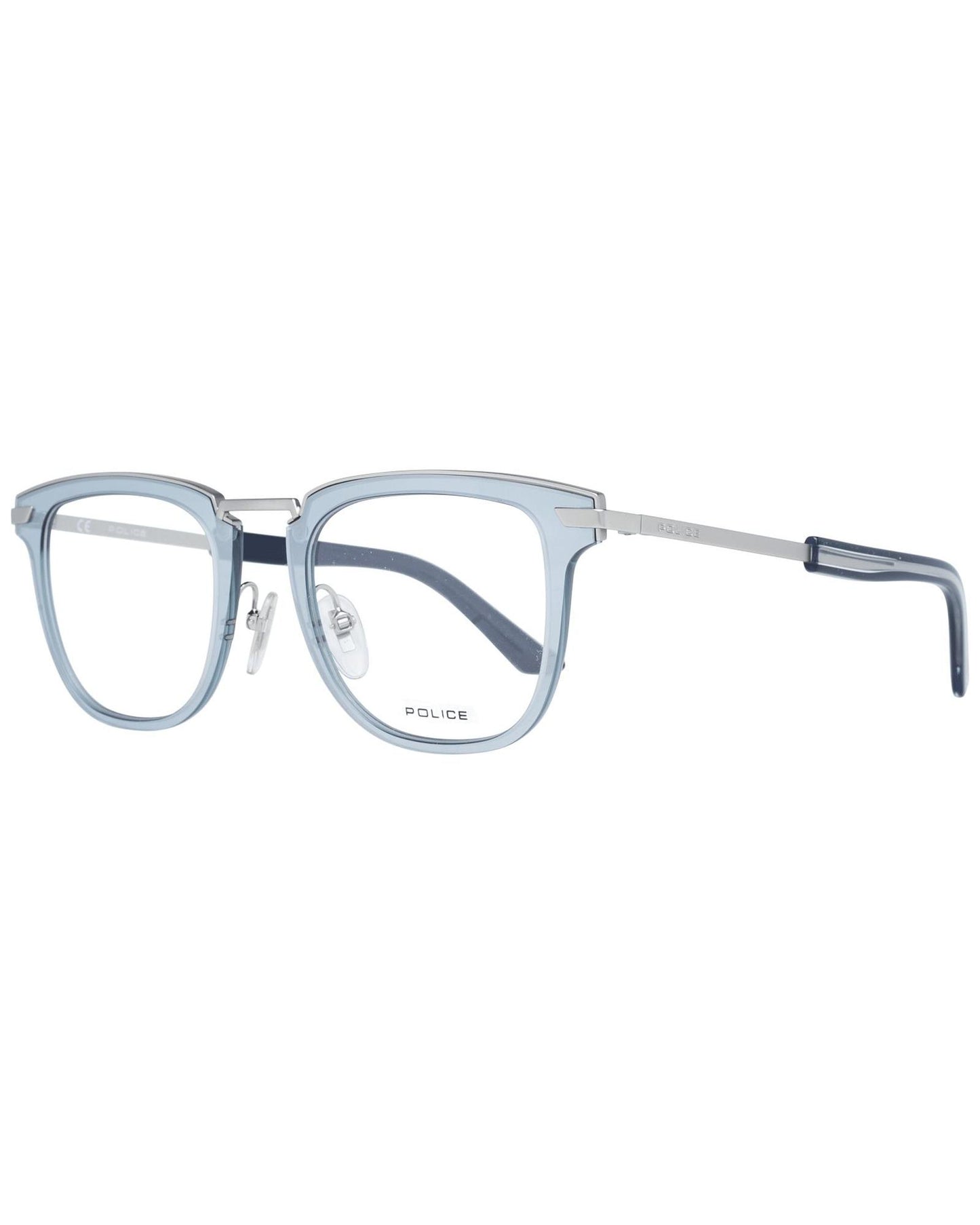 Police Men's Silver  Optical Frames - One Size