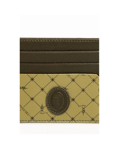 Trussardi Men's Green Leather Wallet - One Size