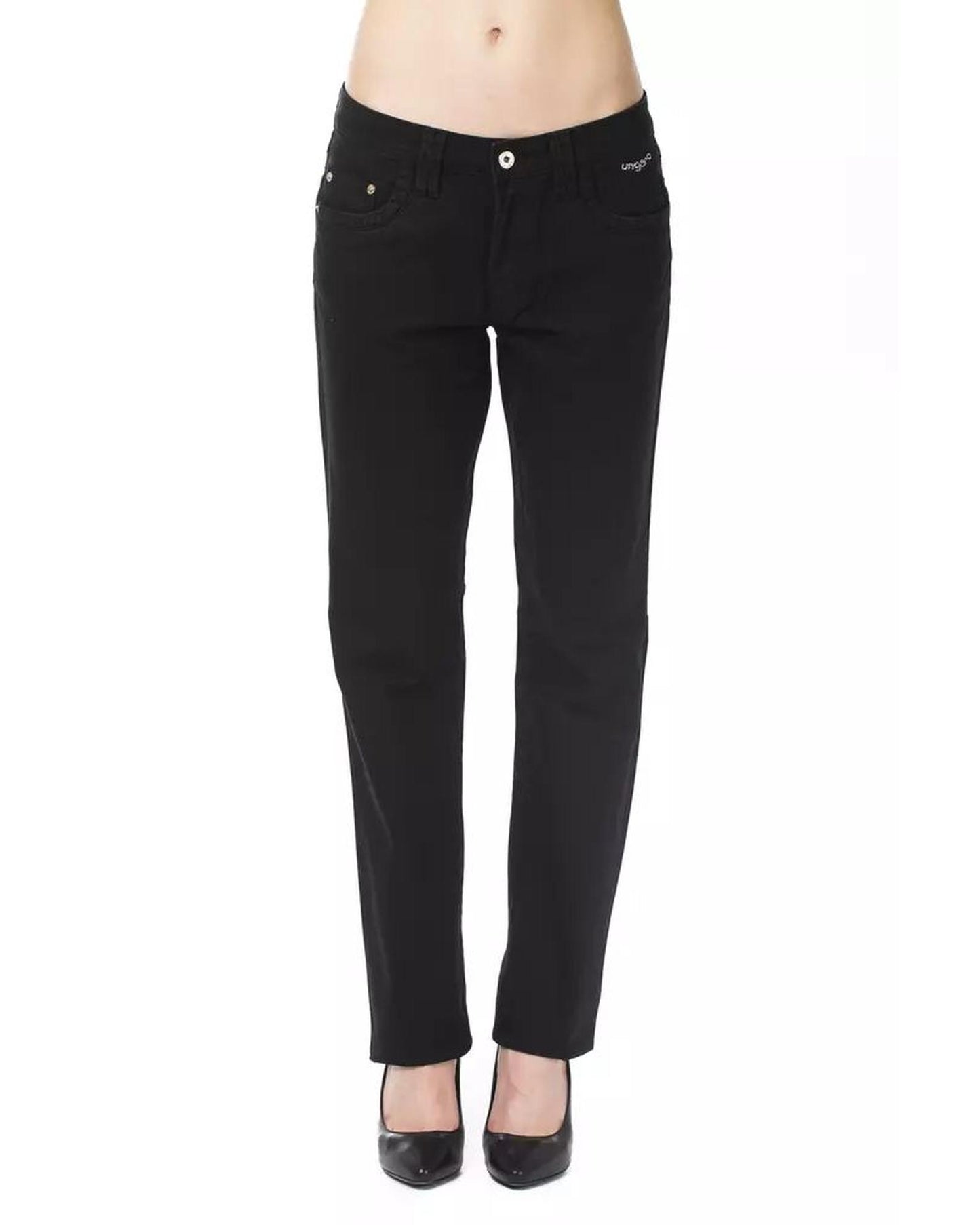 Ungaro Fever Women's Black Cotton Jeans & Pant - W32 US