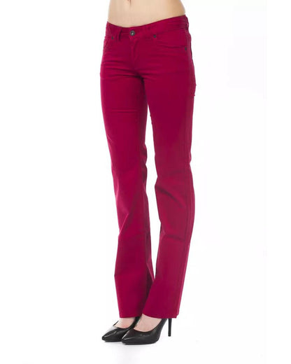 Ungaro Fever Women's Red Cotton Jeans & Pant - W28 US