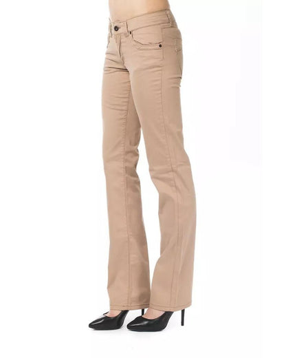 Ungaro Fever Women's Beige Cotton Jeans & Pant - W32 US