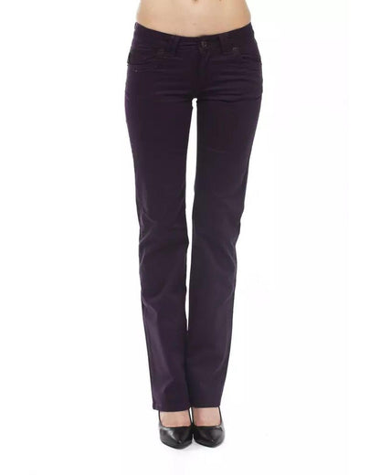 Ungaro Fever Women's Purple Cotton Jeans & Pant - W32 US