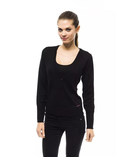 Ungaro Fever Women's Black Wool Sweater - 44 IT