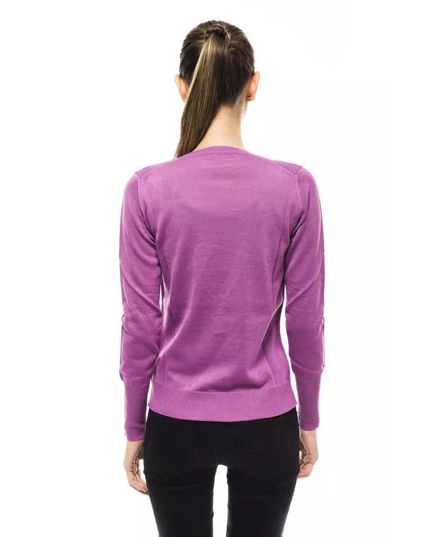 Ungaro Fever Women's Purple Wool Sweater - 44 IT