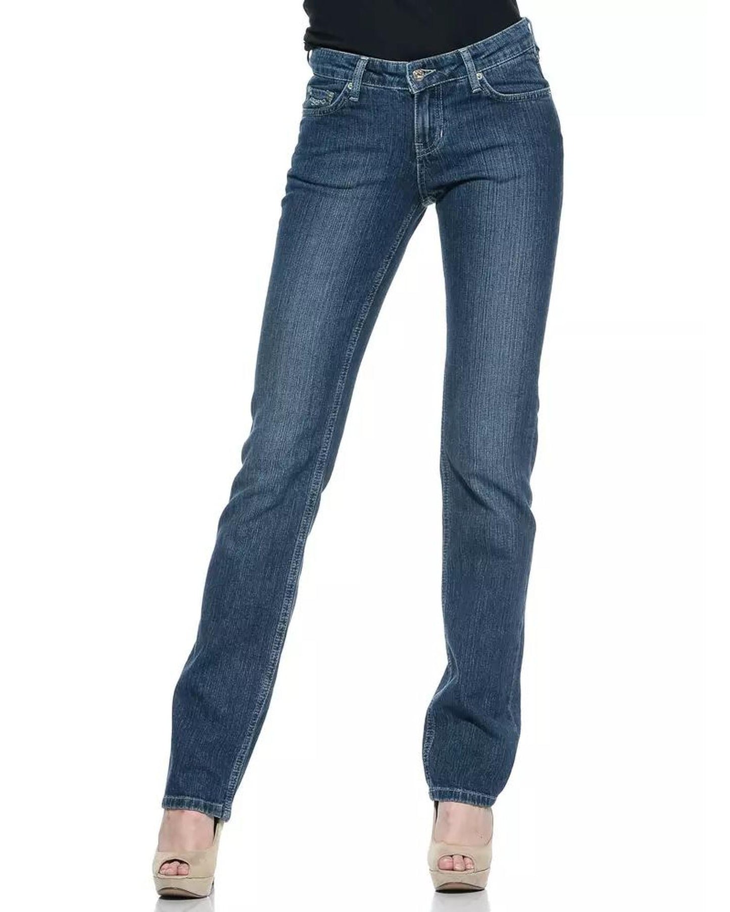 Ungaro Fever Women's Blue Cotton Jeans & Pant - W34 US