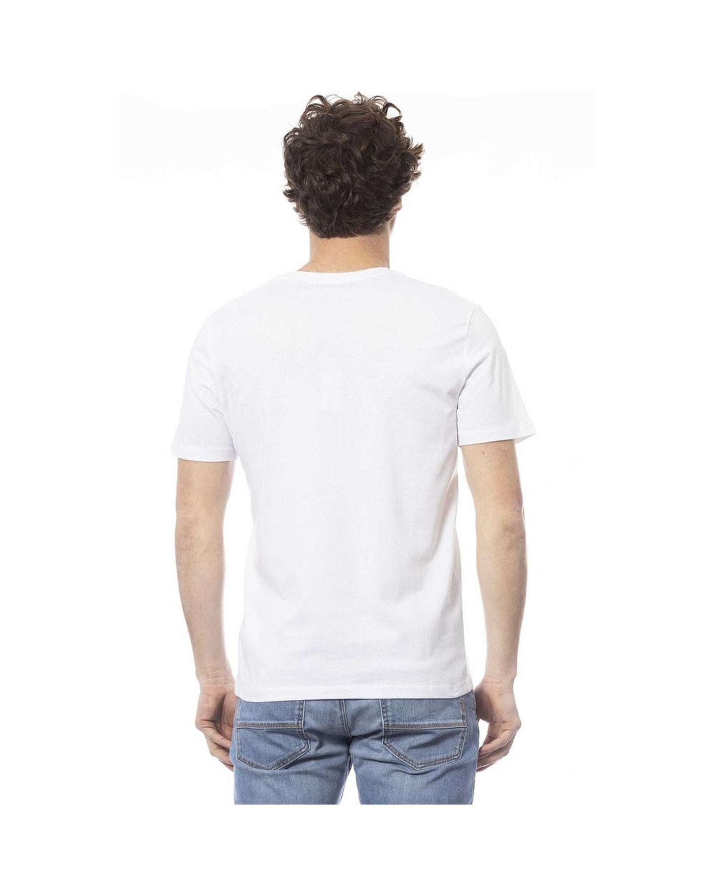 Ungaro Sport Men's Chic White Cotton Crew Neck Tee - L