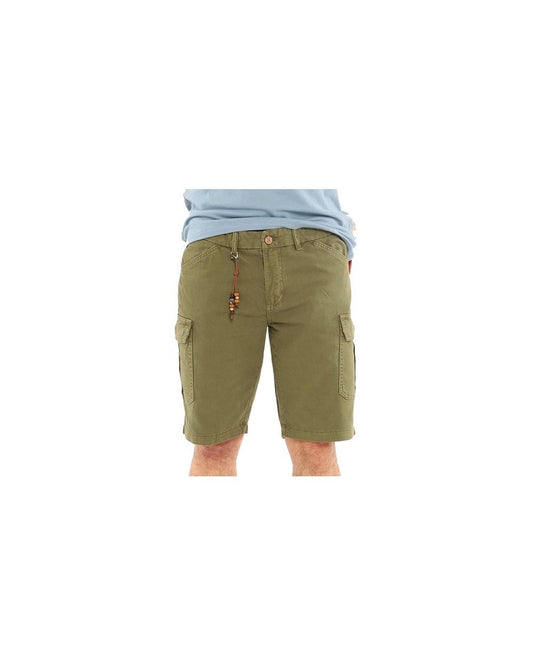 Yes Zee Men's Green Cotton Short - W33 US