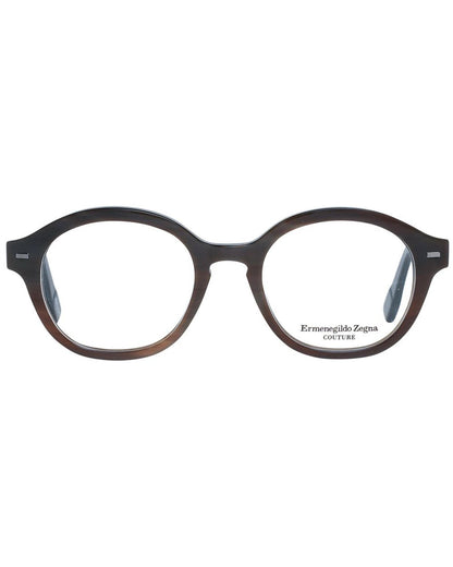 Zegna Couture Men's Brown  Optical Frames - One Size