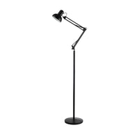 Ora Black Adjustable Floor Lamp - 158cm Metal Frame