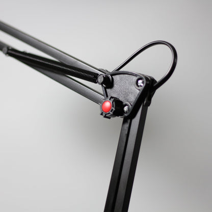 Ora Black Adjustable Floor Lamp - 158cm Metal Frame