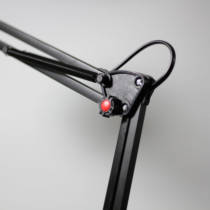 Ora Black Adjustable Floor Lamp - 158cm Metal Frame